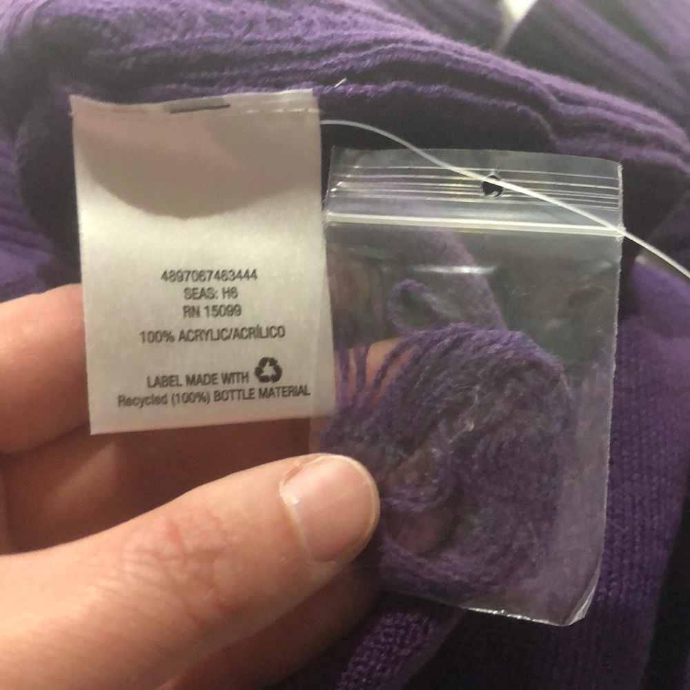 NWT Laura Scott purple sweater size xl - Picture 9 of 9